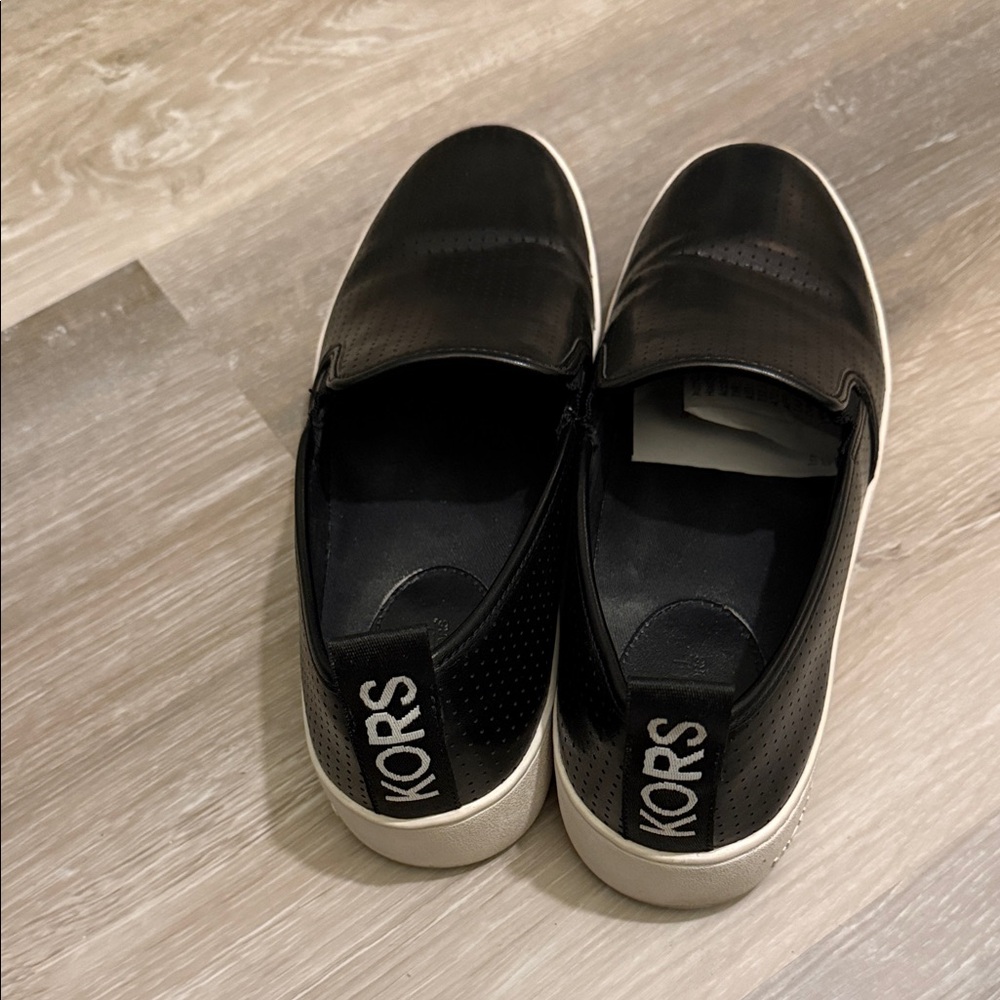 Michael Kors Black and White Men's Loafers